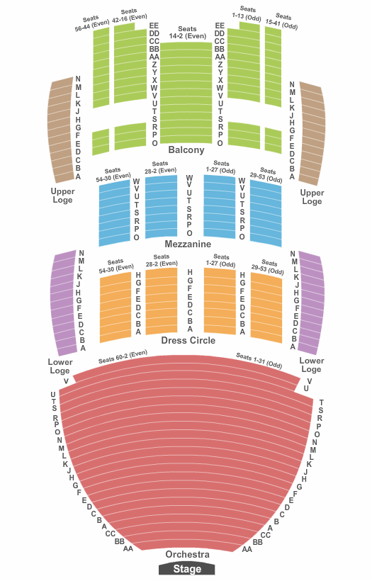 San Diego Civic Theatre Moulin Rouge Seating Chart